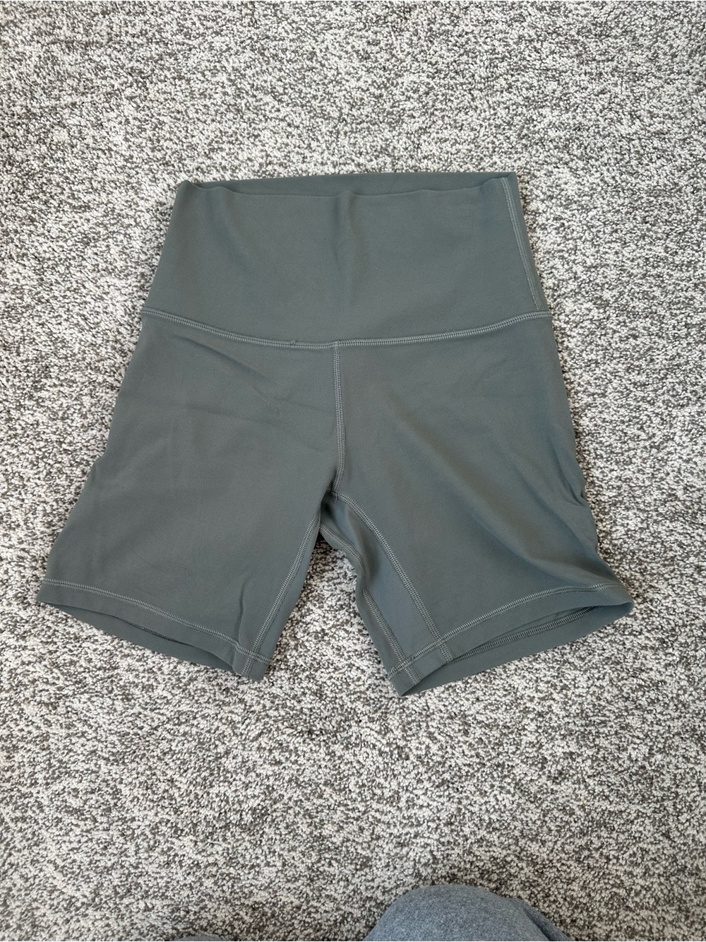 lululemon align High-Rise Bike Shorts in Olive/ sage green 6 inch inseam